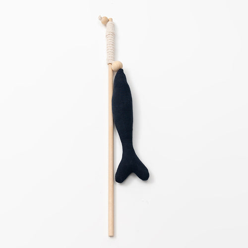 Cat Fishing Rod with Realistic Fish Teaser Toy